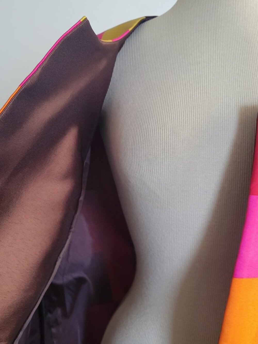 Vintage Lily & Taylor New York Paris Jacket 24W Colorblock Evening Blazer - Picture 4 of 15